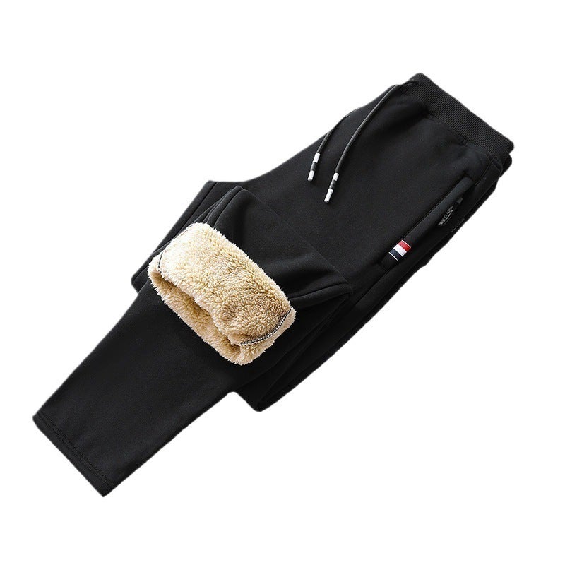 Lamb Velvet Pants Men'S Thickeneded Warm Casual Pants Men'S Winter Heavy Velvet Pants Trendyy Sports Pants - Image 5